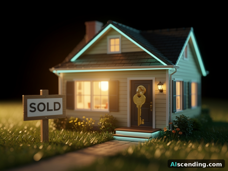 abstract AI illustration related to can real estate businesses use ai for estimates — AIscending guide