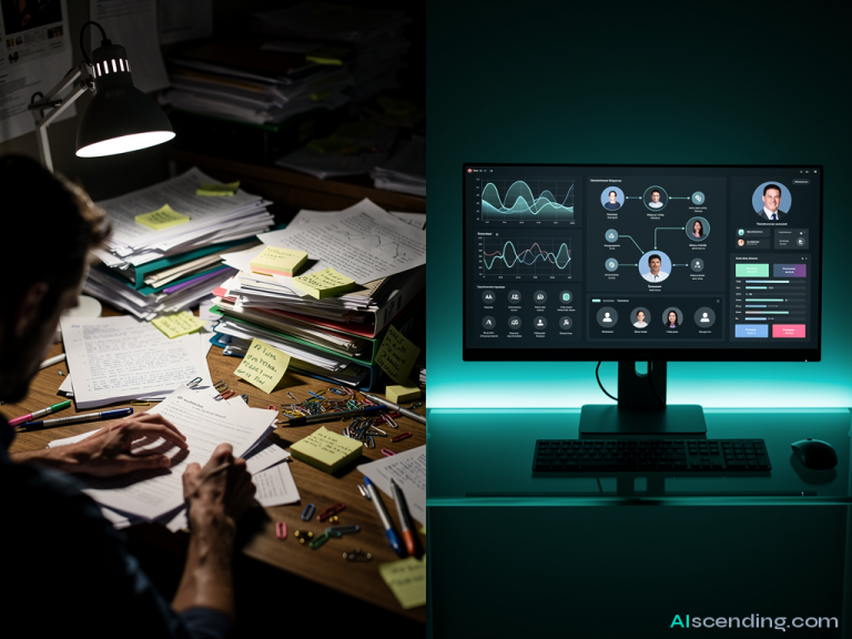 abstract AI illustration related to Ruby Receptionists review — AIscending guide