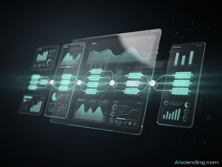 abstract AI illustration related to does Make.com integrate with Follow Up Boss — AIscending guide