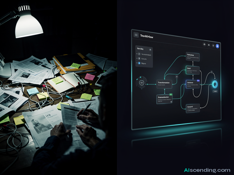 abstract AI illustration related to does Make.com integrate with Zillow — AIscending guide