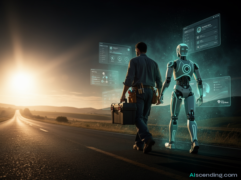 abstract AI illustration related to does AI Front Desk integrate with Follow Up Boss — AIscending guide