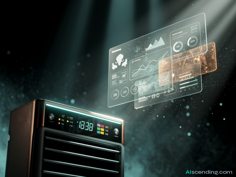abstract AI illustration related to can hvac businesses use ai for lead generation — AIscending guide