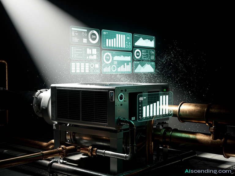 abstract AI illustration related to ai answering service for hvac — AIscending guide