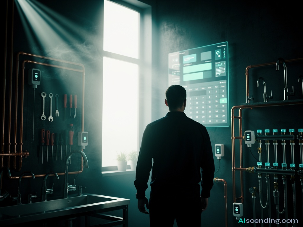 abstract AI illustration related to ai for plumbers — AIscending guide
